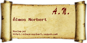 Álmos Norbert névjegykártya