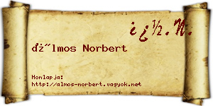 Álmos Norbert névjegykártya